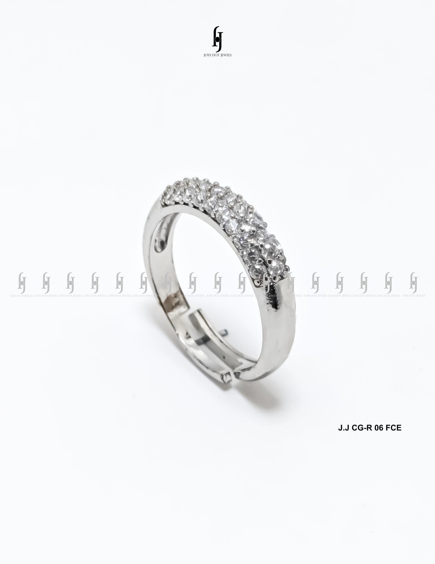 Parallel Pavé Cuff Ring