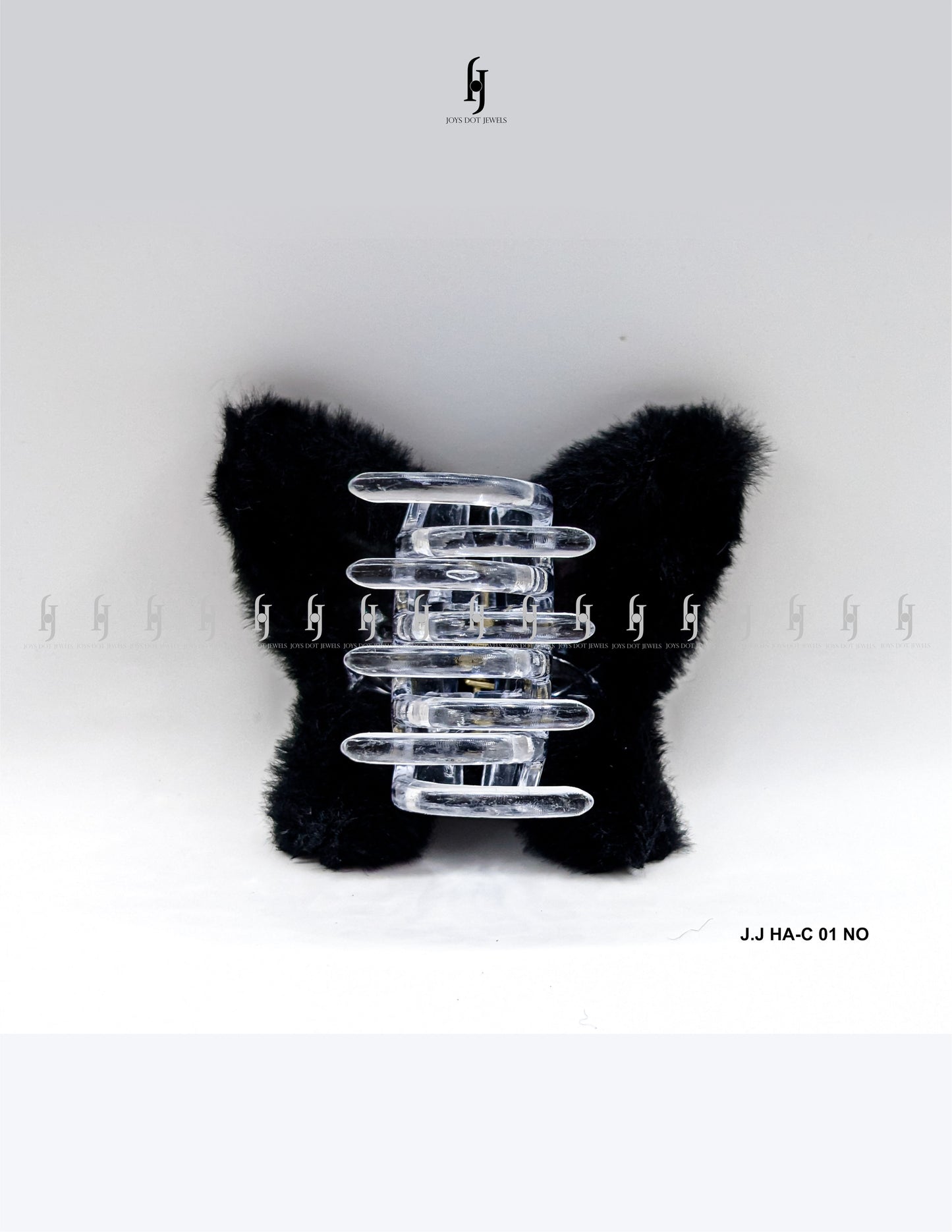 Butterfly Faux Fur claw Clip