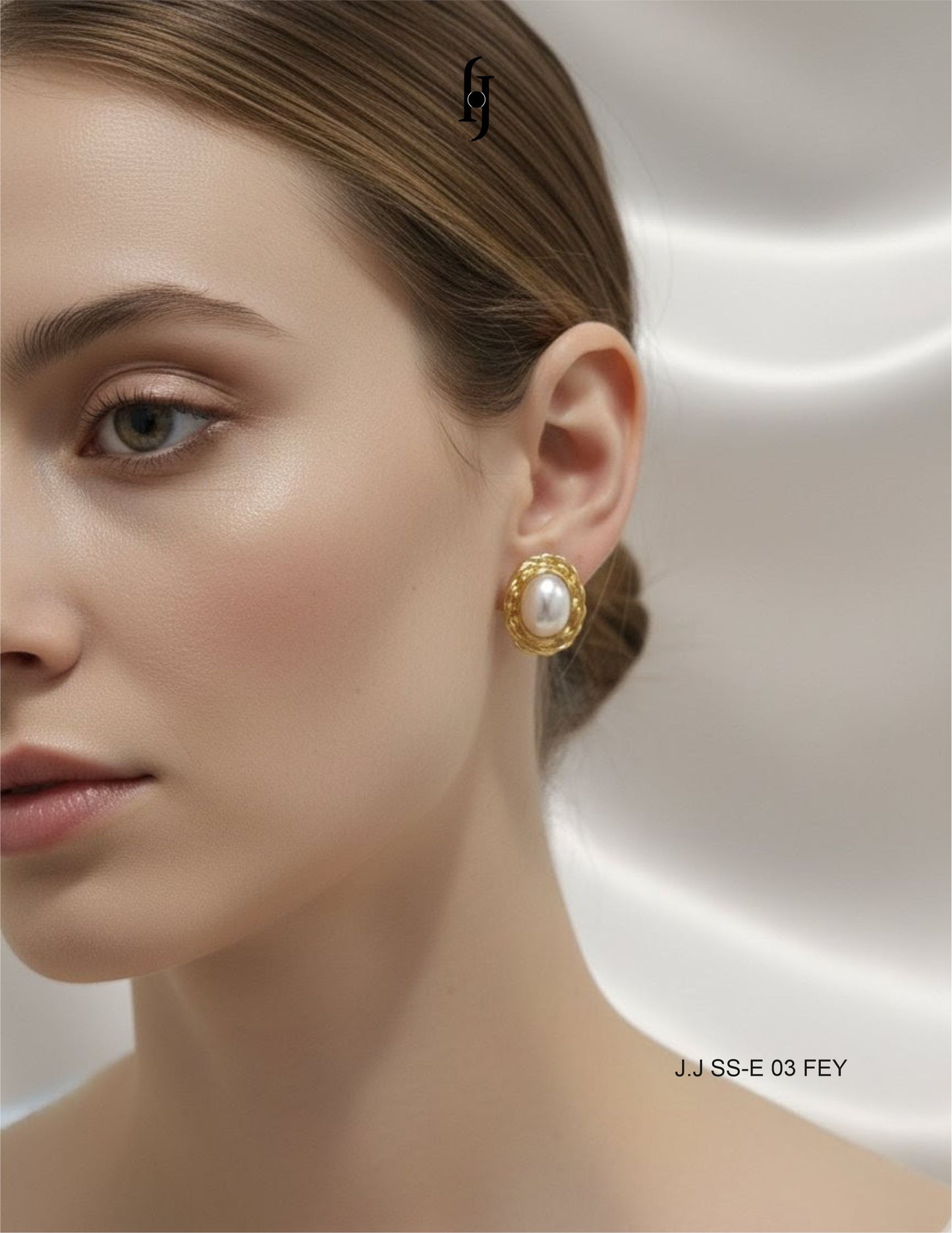 Gilded Vintage Pearl Earrings