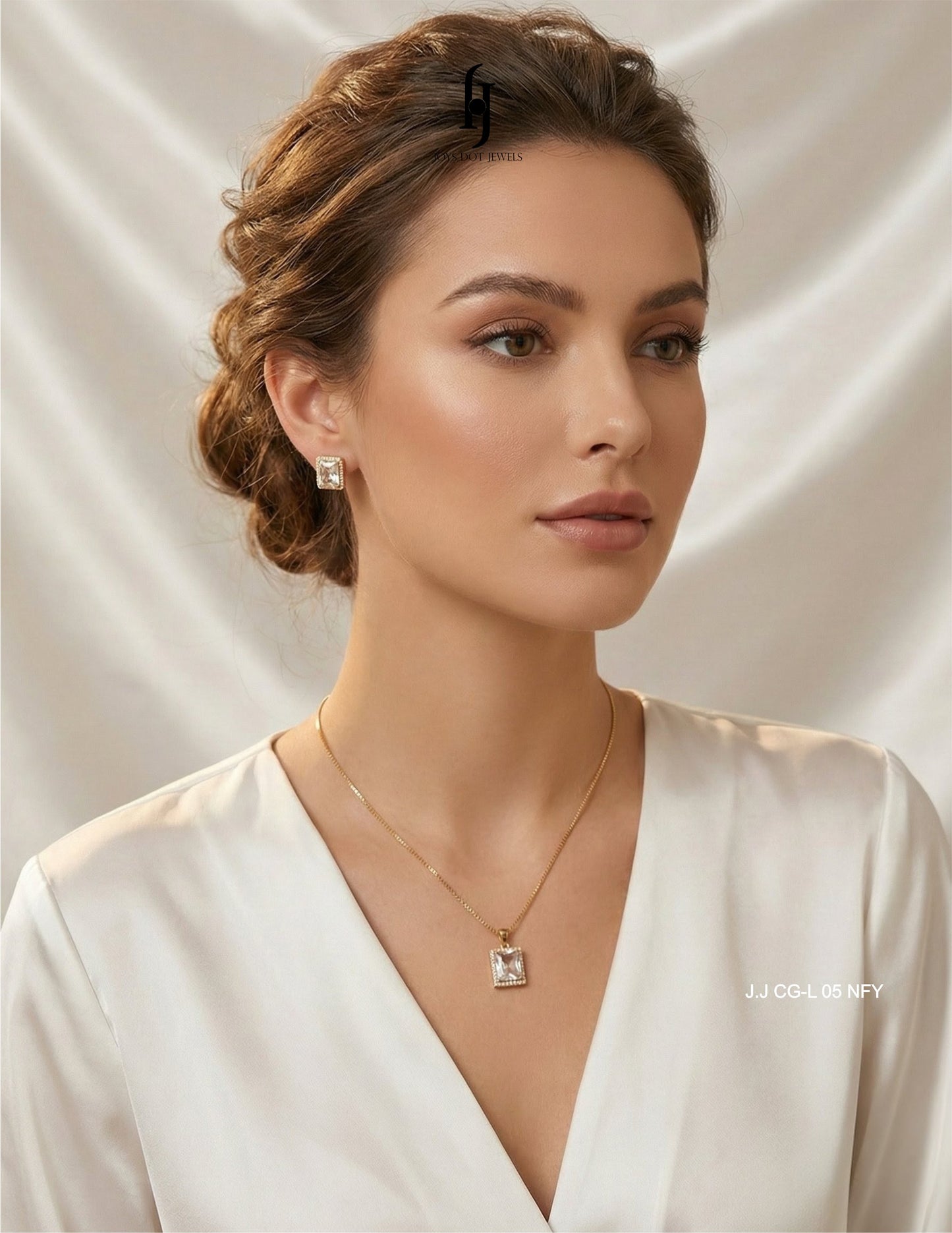 Ruby Square Locket Set