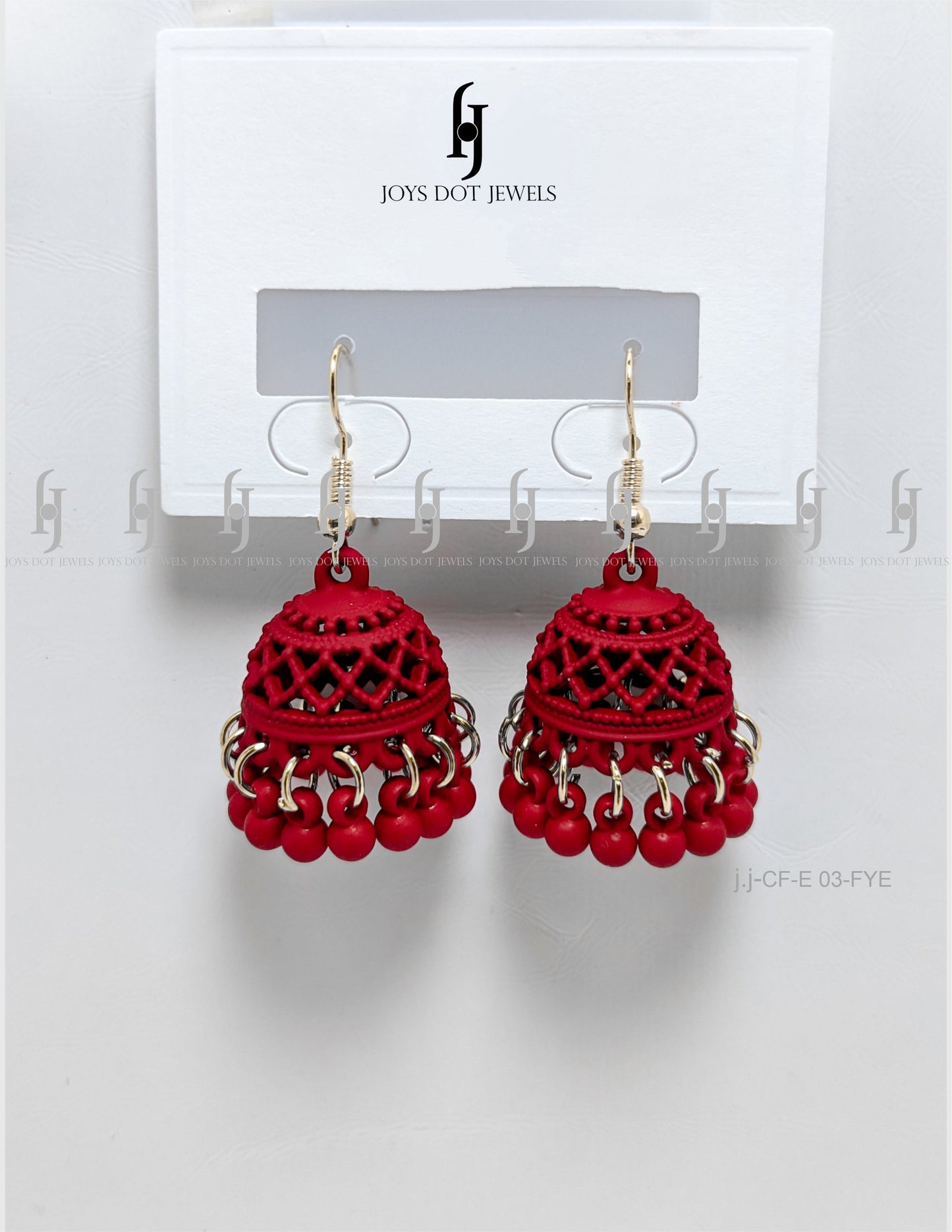 Pink Pearl Hoop Jhumki Earrings