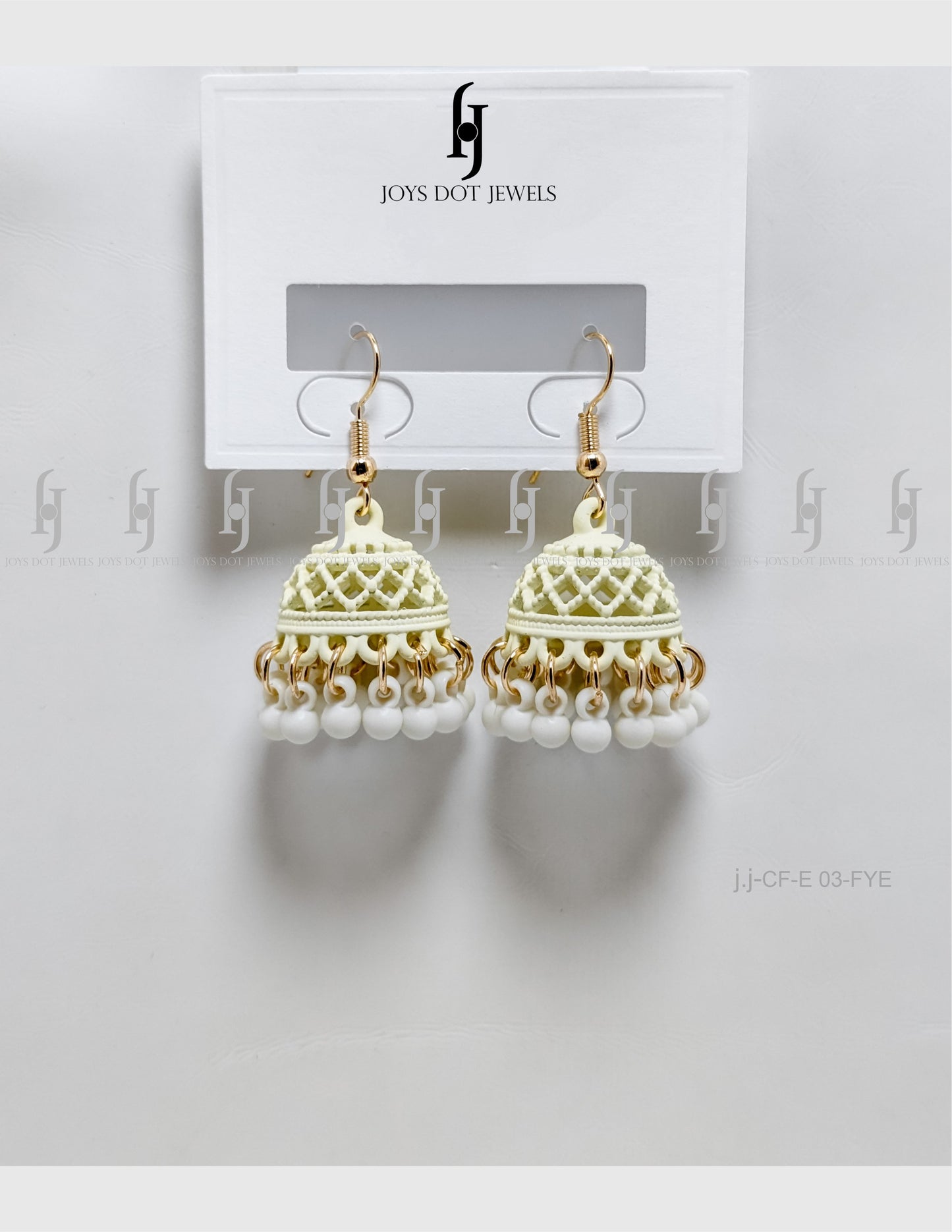 Pink Pearl Hoop Jhumki Earrings