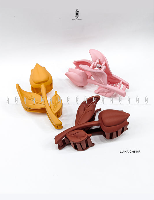 Tulip Bloom Hair Claw Clips