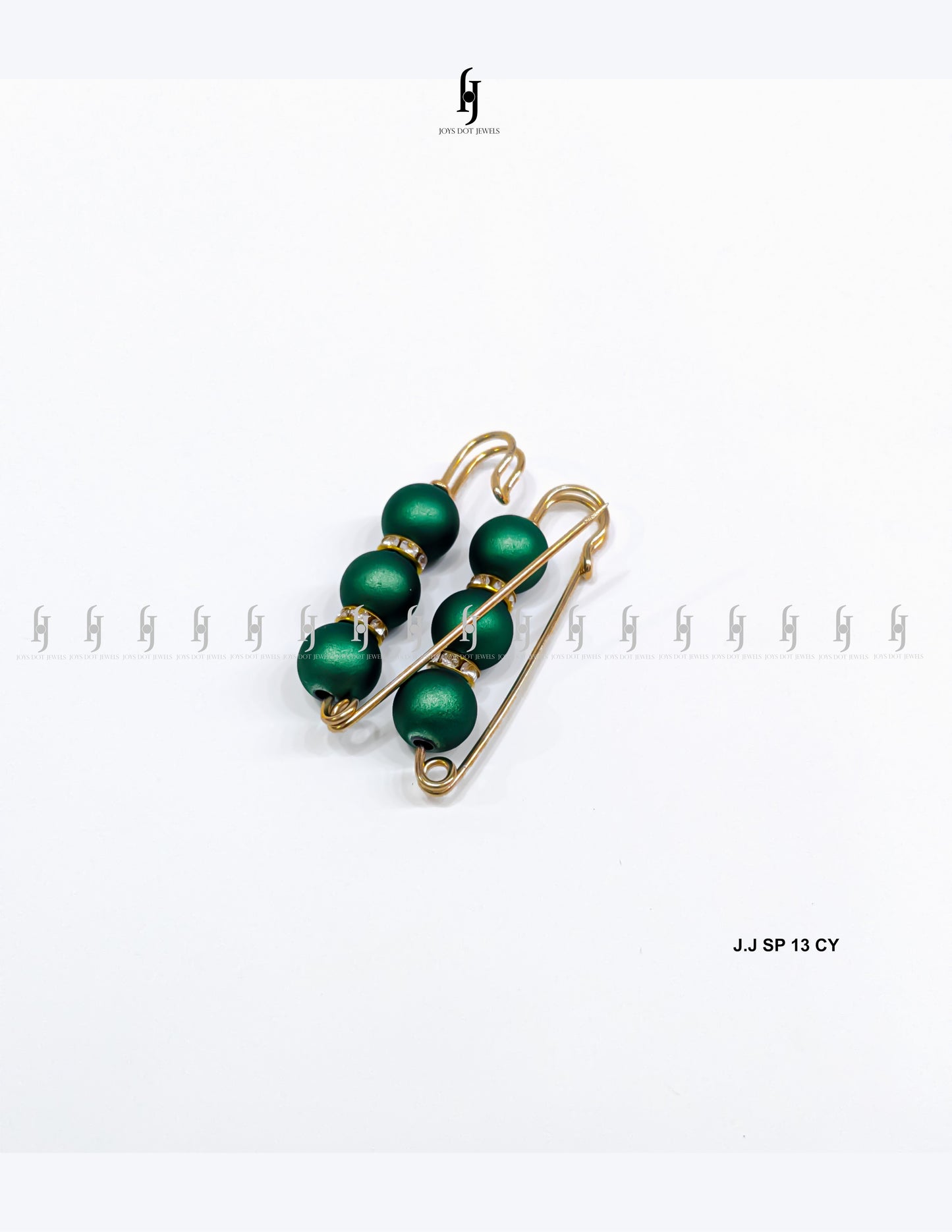 Matte Beads Safety Pins