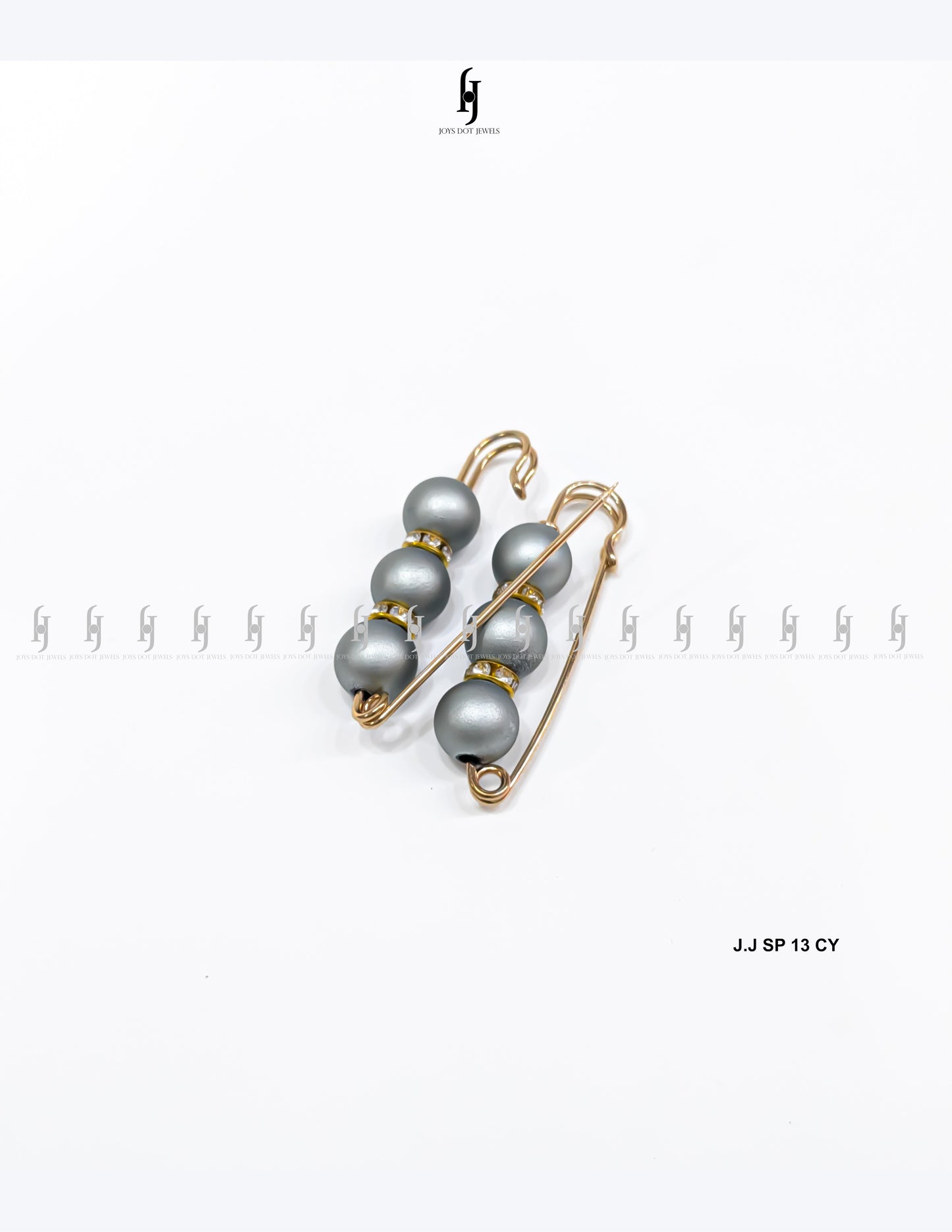 Matte Beads Safety Pins