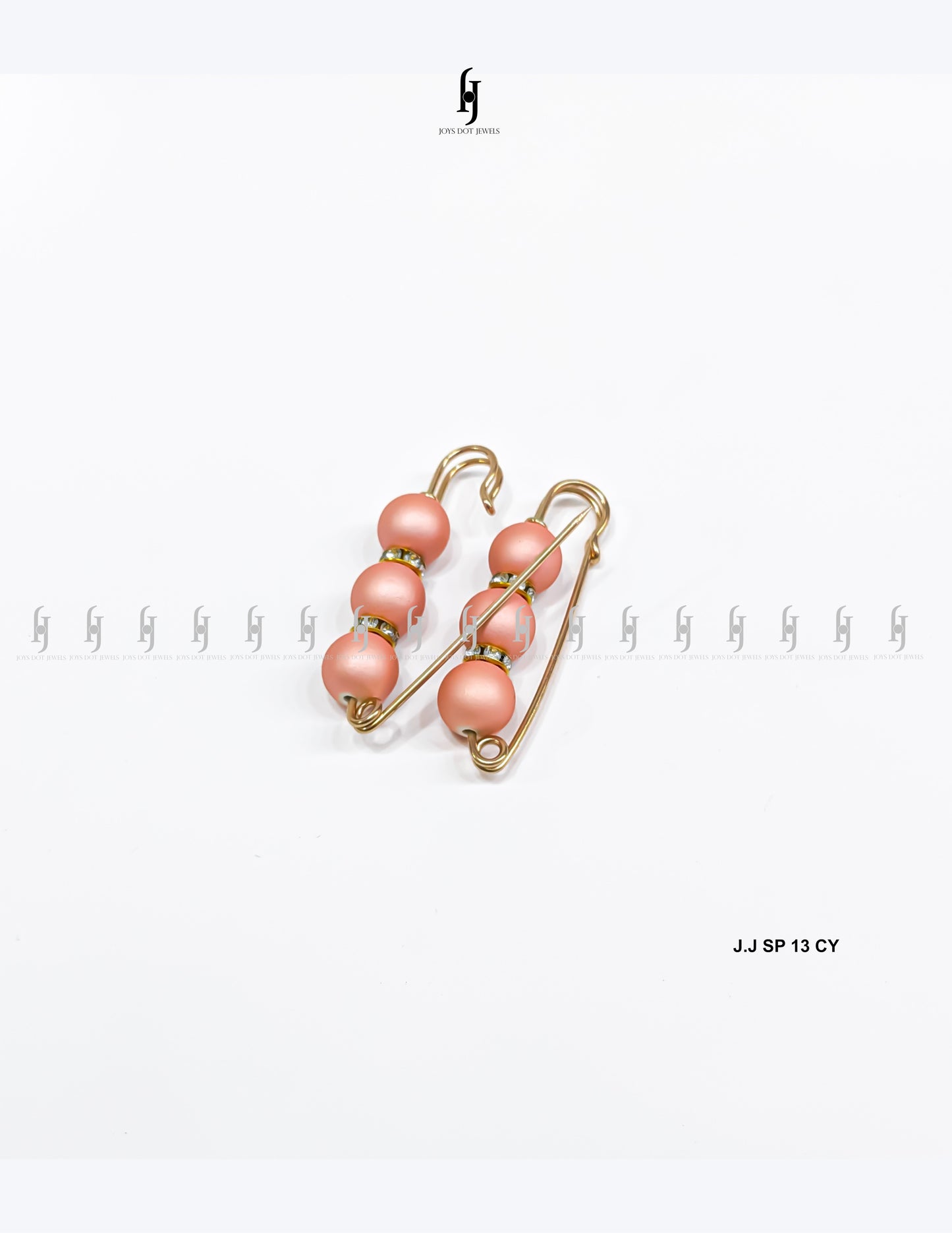 Matte Beads Safety Pins