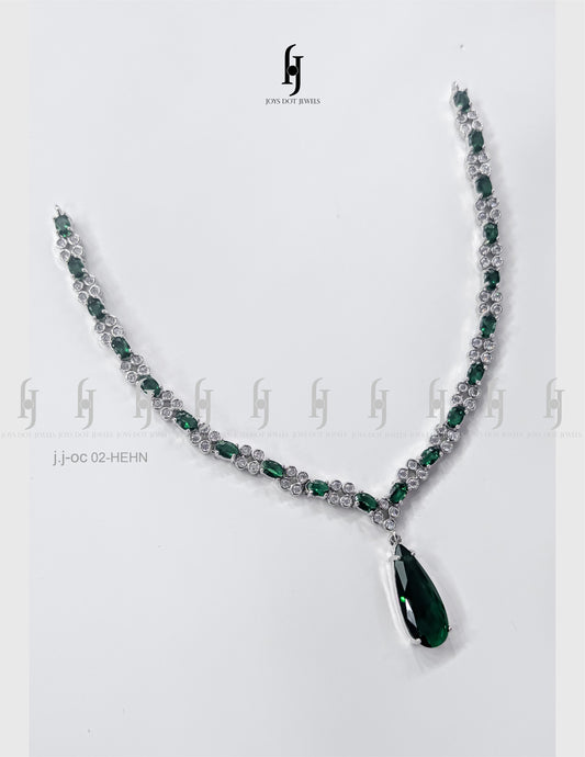 Pure One-Carat Teardrop Necklace Set
