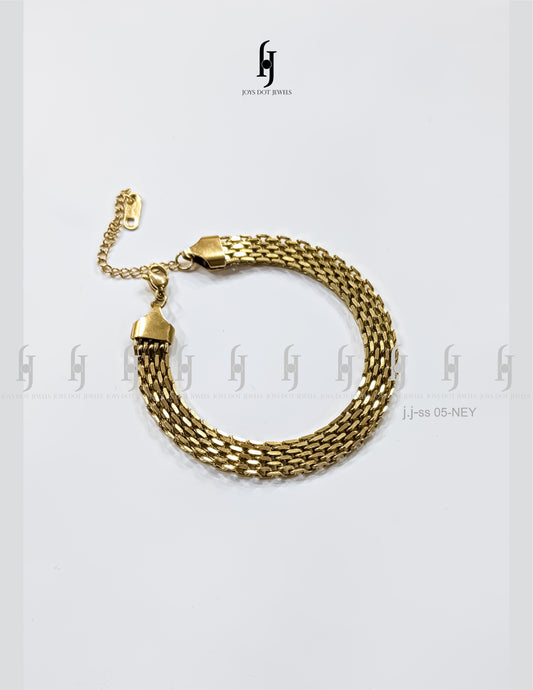 Stainless Steel Woven Chain Bracelet
