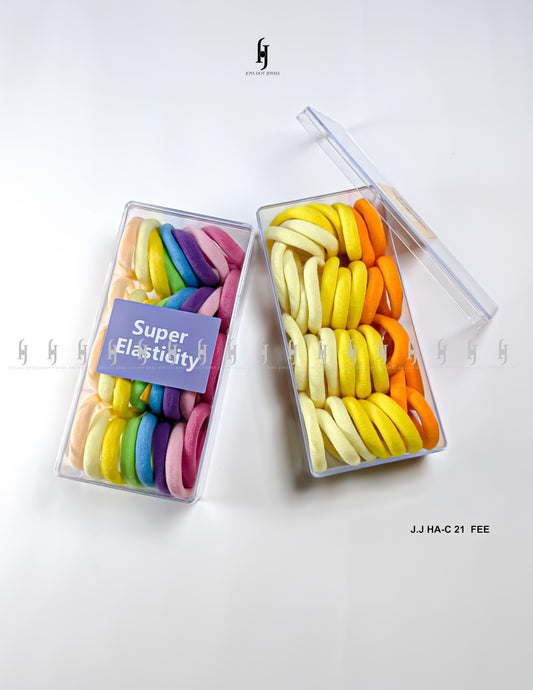 rainbow color hair scrunchis