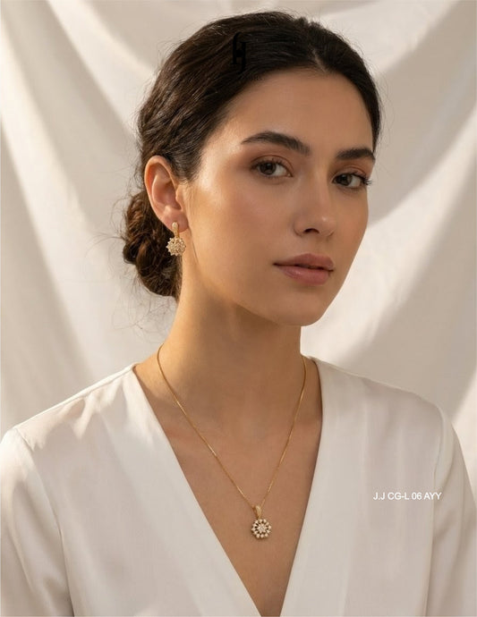 Snowflake locket set