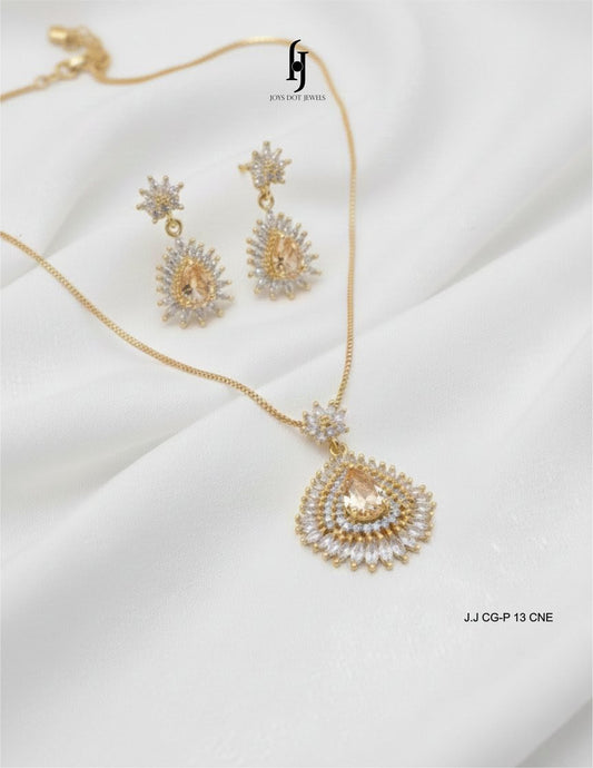 Mid Stone Locket Set