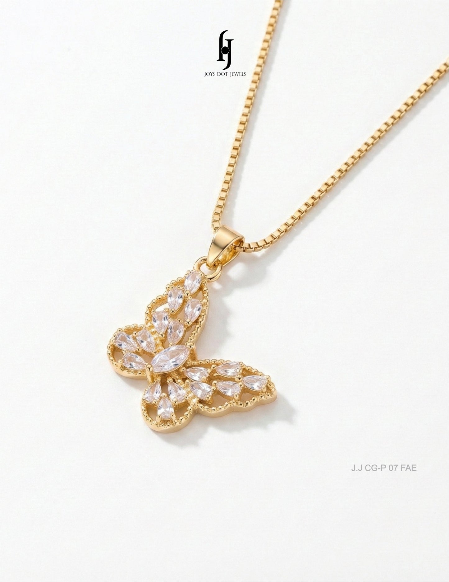 Zircon Butterfly Pendant