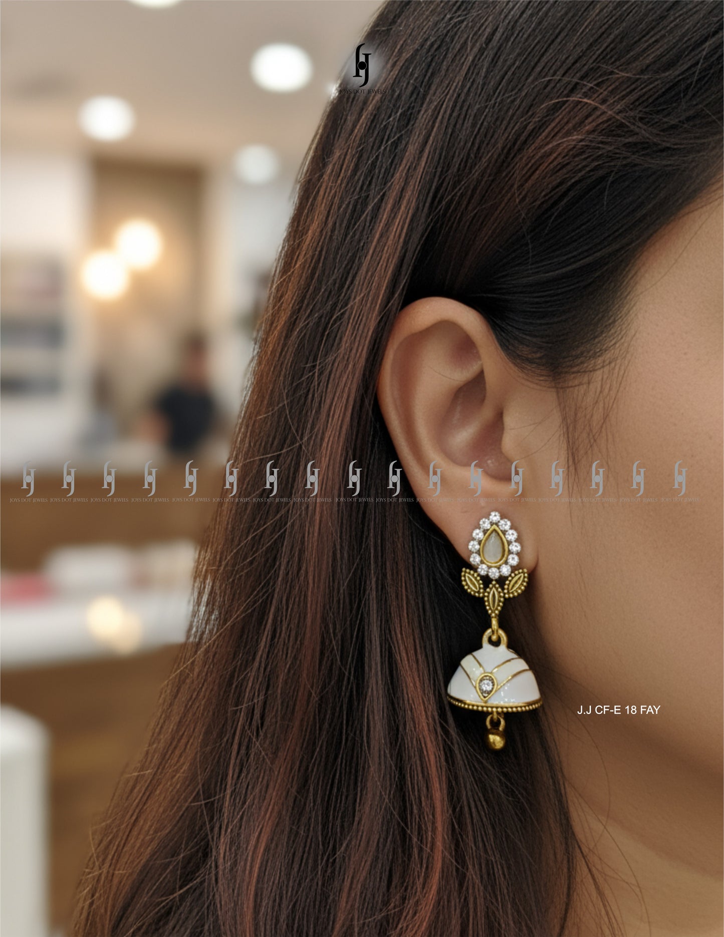 Crystal Indian Jhumki