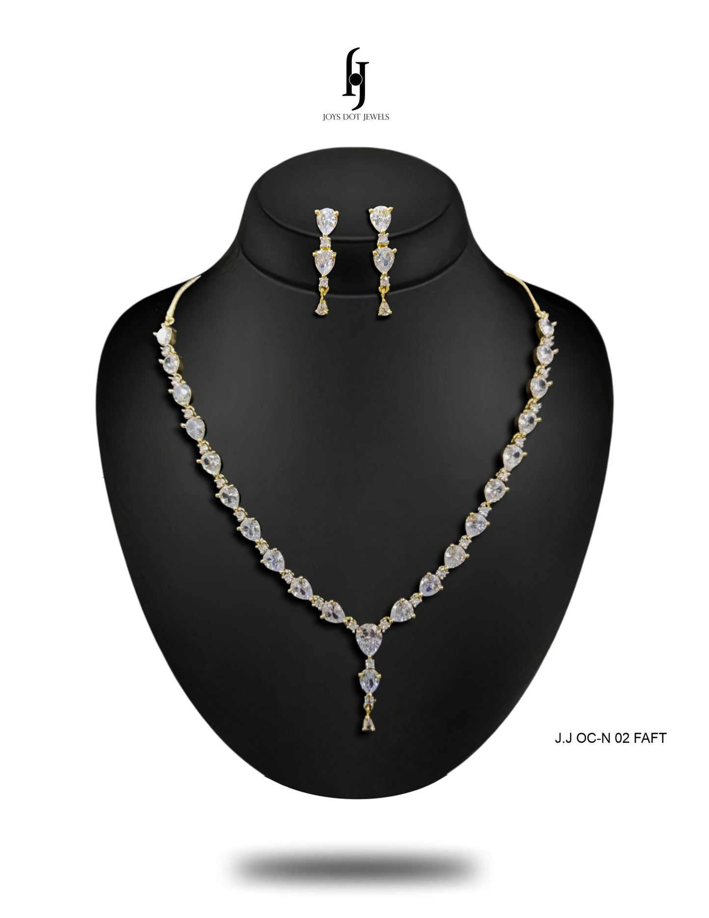 Indian One-Carat Heart Gemstone Necklace Set