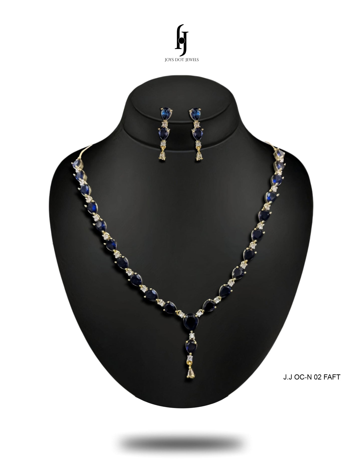 Indian One-Carat Heart Gemstone Necklace Set