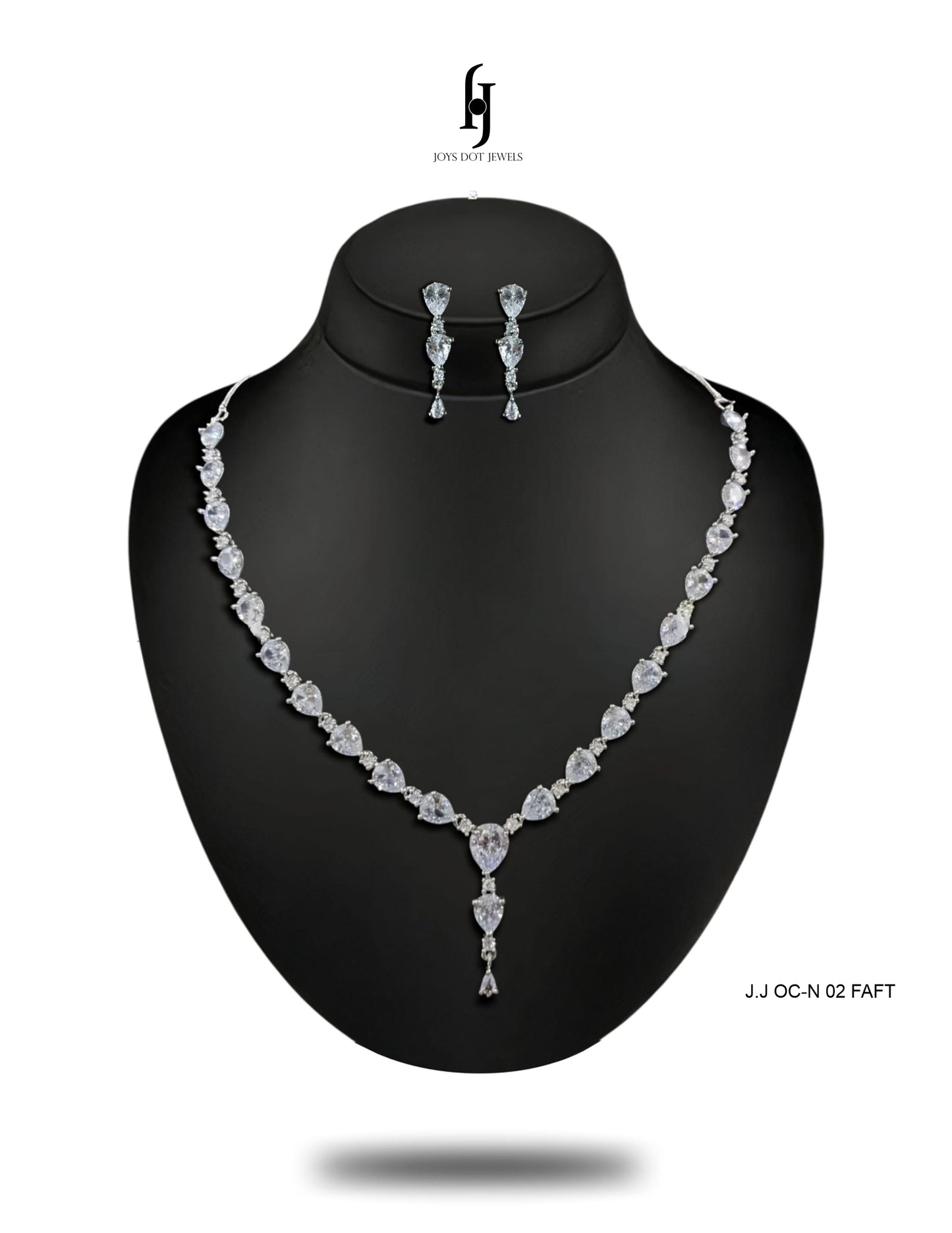 Indian One-Carat Heart Gemstone Necklace Set