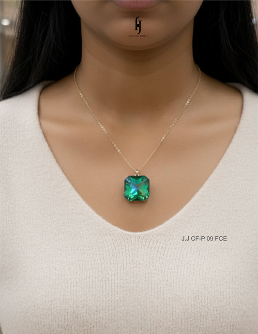 Emerald Cut Locket Set