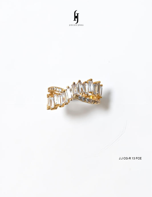 Golden Zirconia Ring