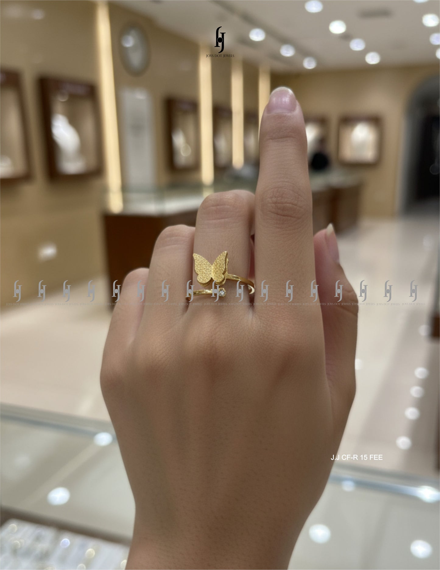 Adjustable Butterfly Ring