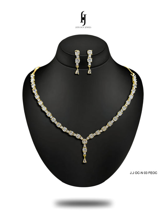 The Silver Emerald Indian Necklace Set