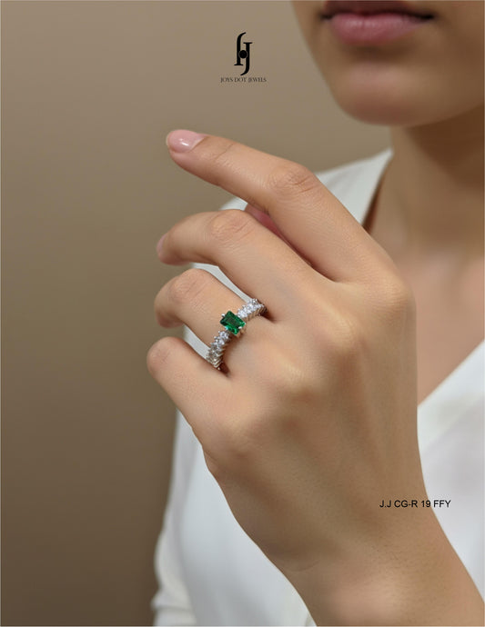 Emerald-cut Engagement Ring