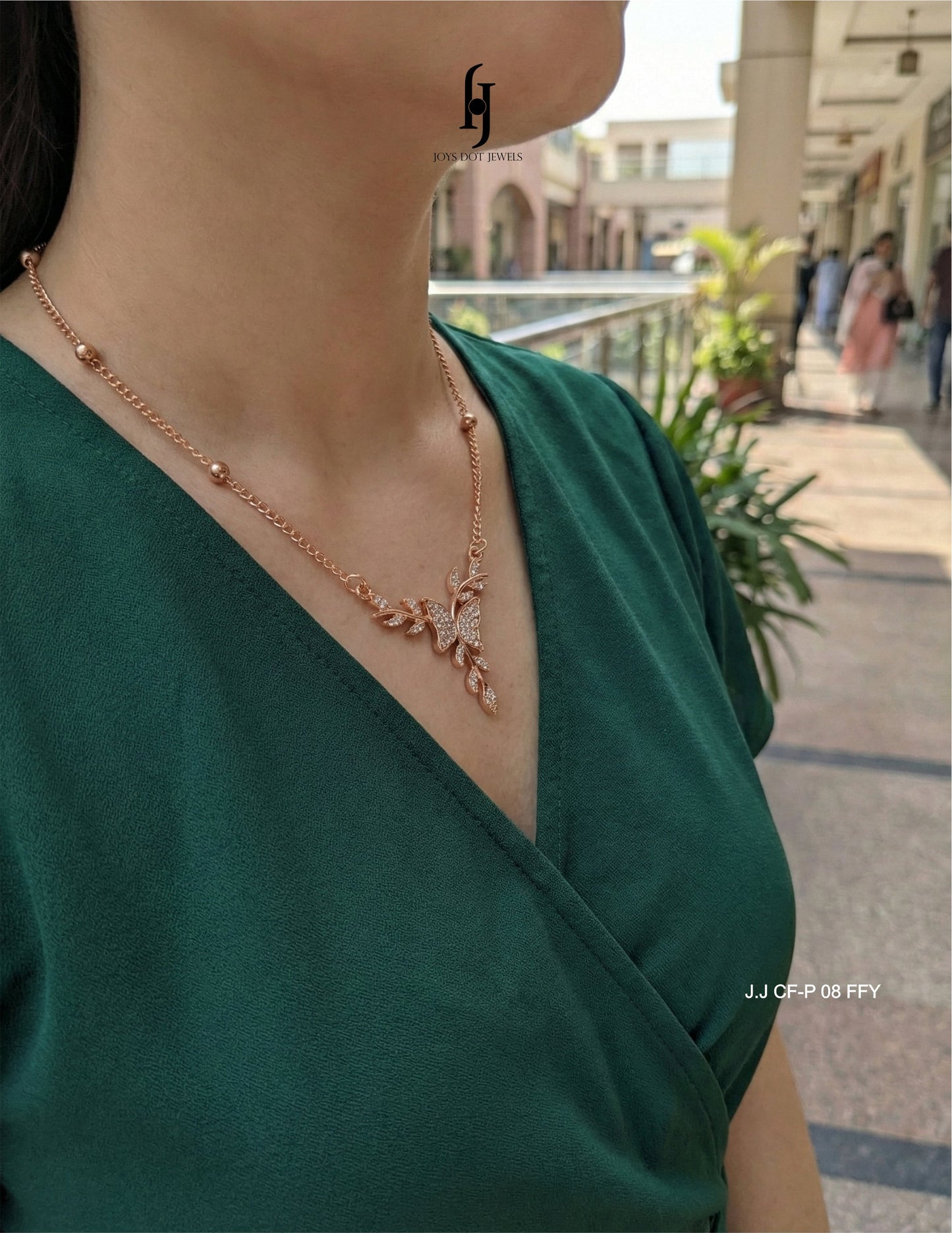 Crystal Butterfly Pendant