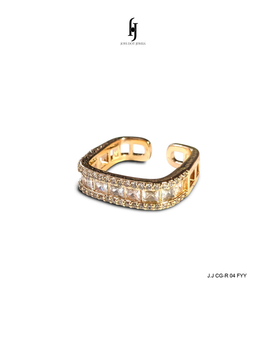 Double Row Open Square Ring