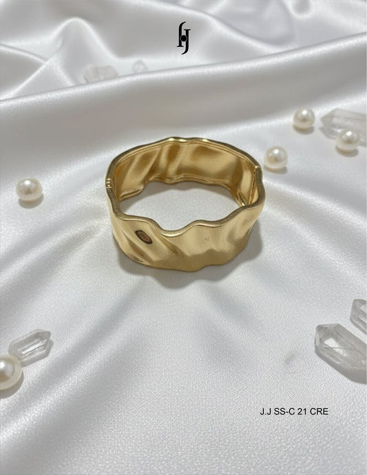 Liquid Gold Wave Cuff