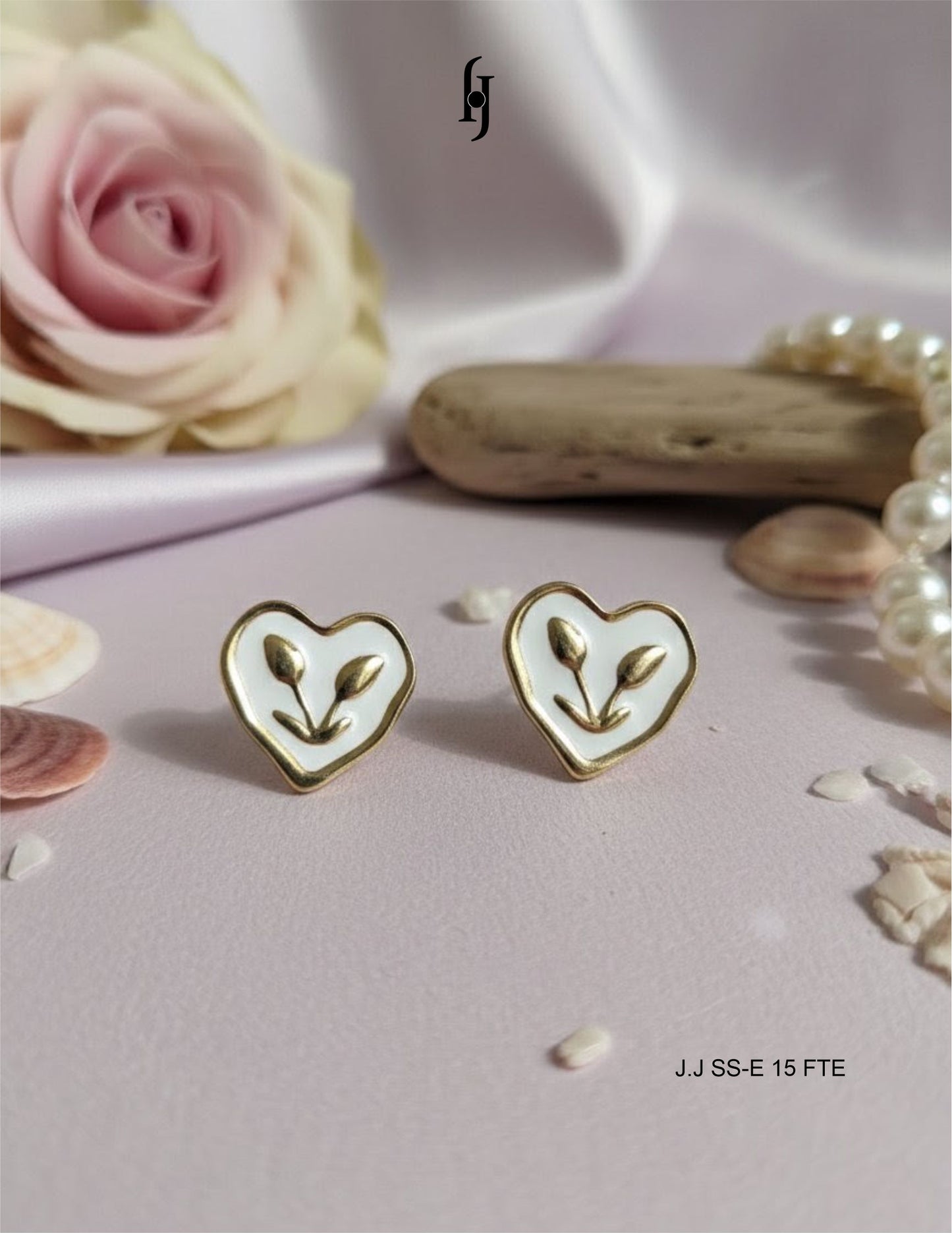 Tulip Heart Earrings