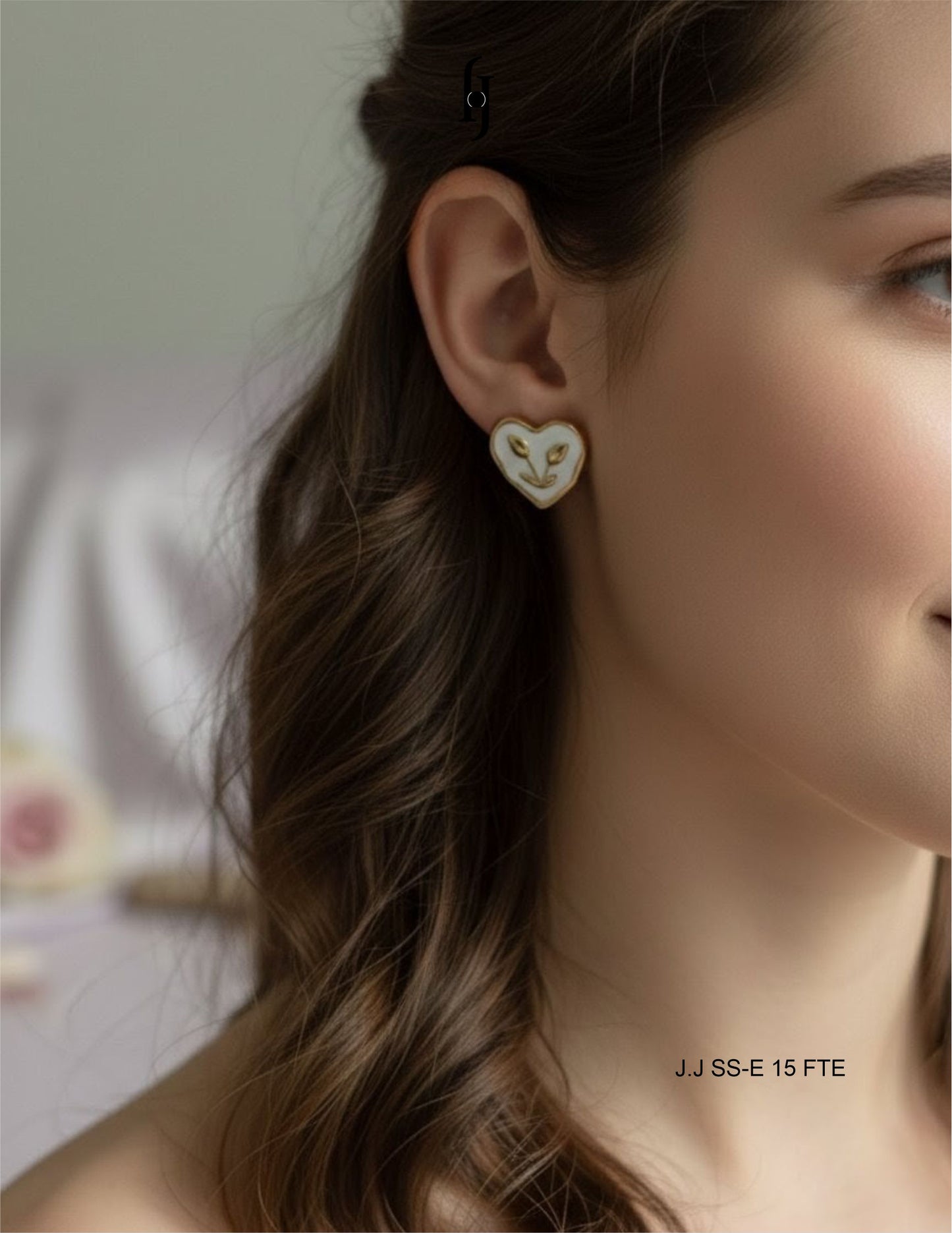 Tulip Heart Earrings