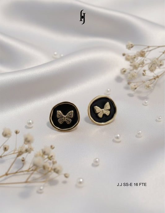 Marbled Butterfly Earrings