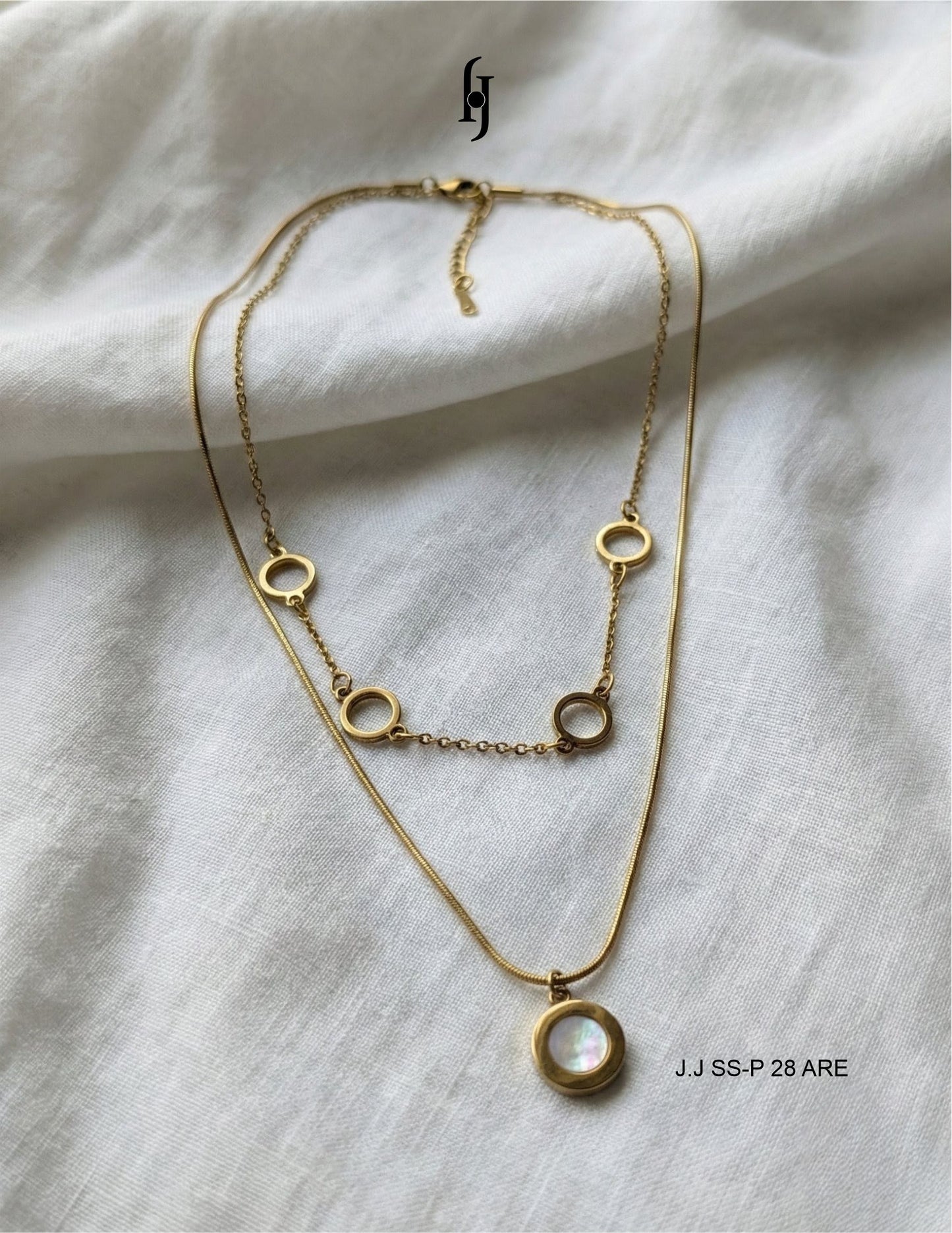 Double Layered Midnight Disc Pendant