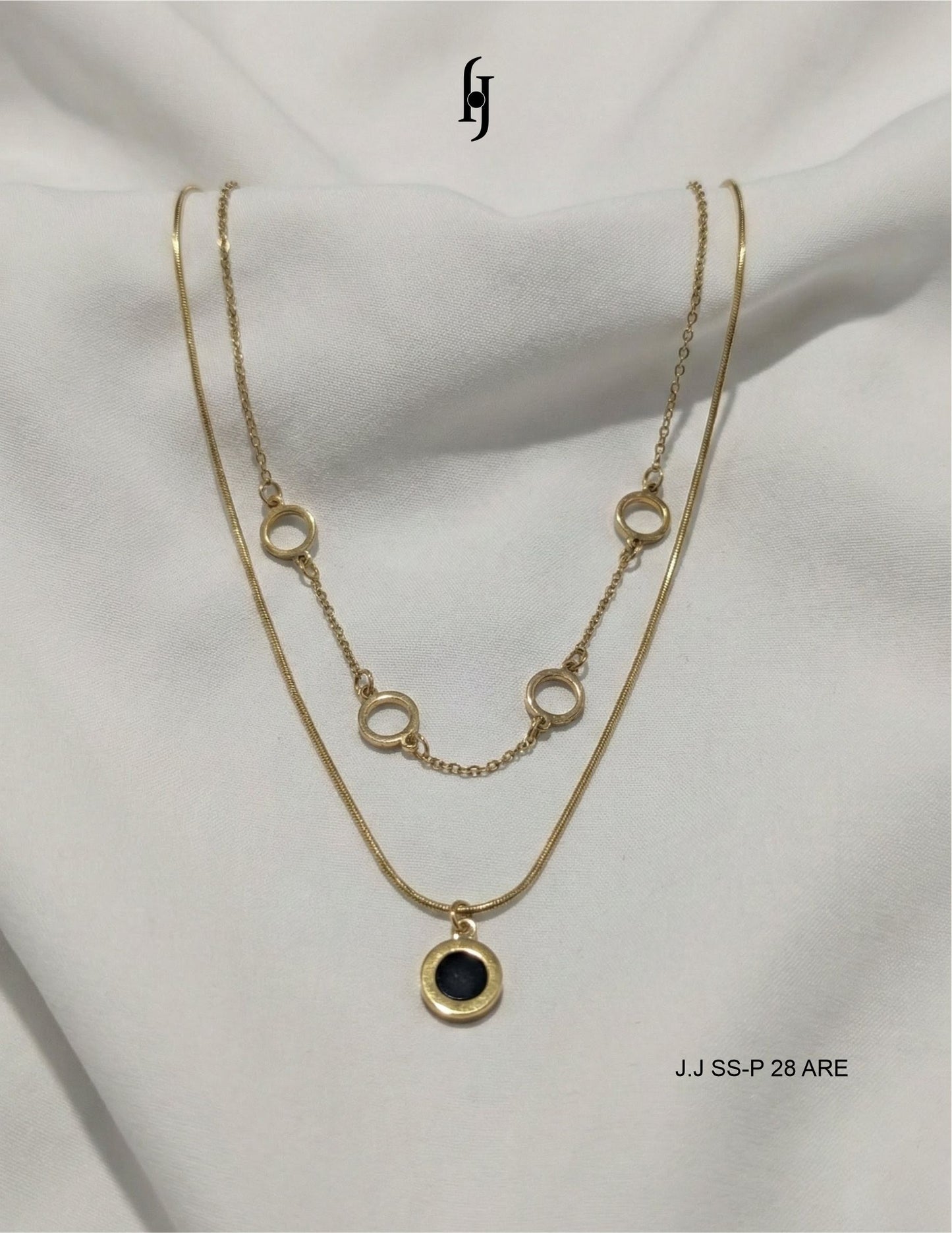 Double Layered Midnight Disc Pendant