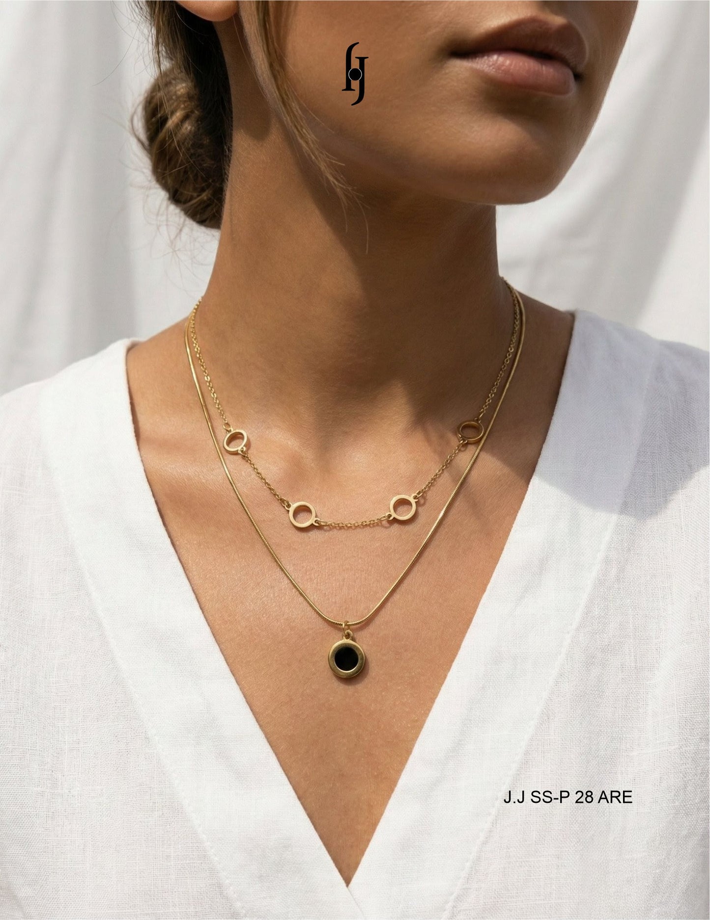 Double Layered Midnight Disc Pendant