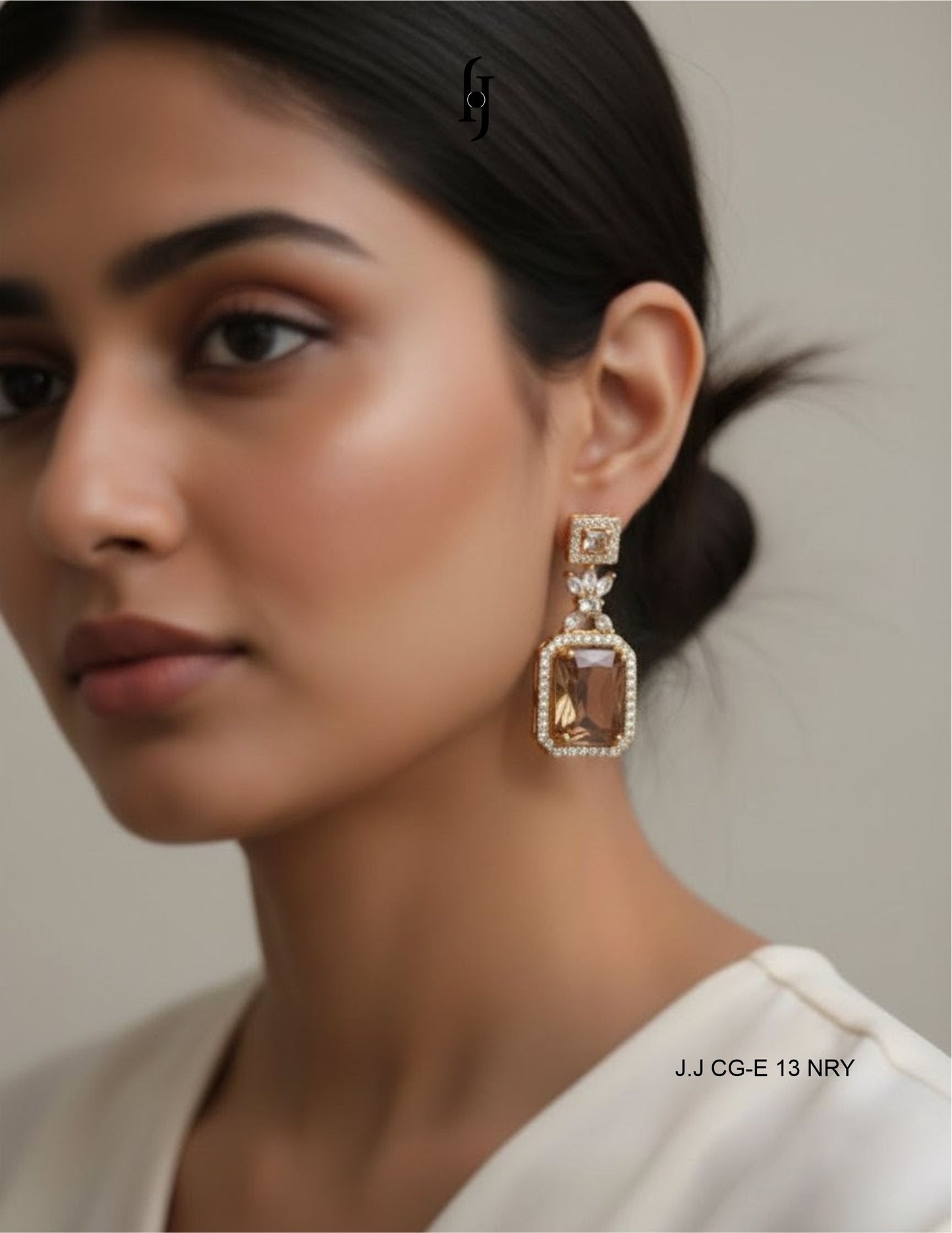 Royal Emerald Cut Halo Earrings