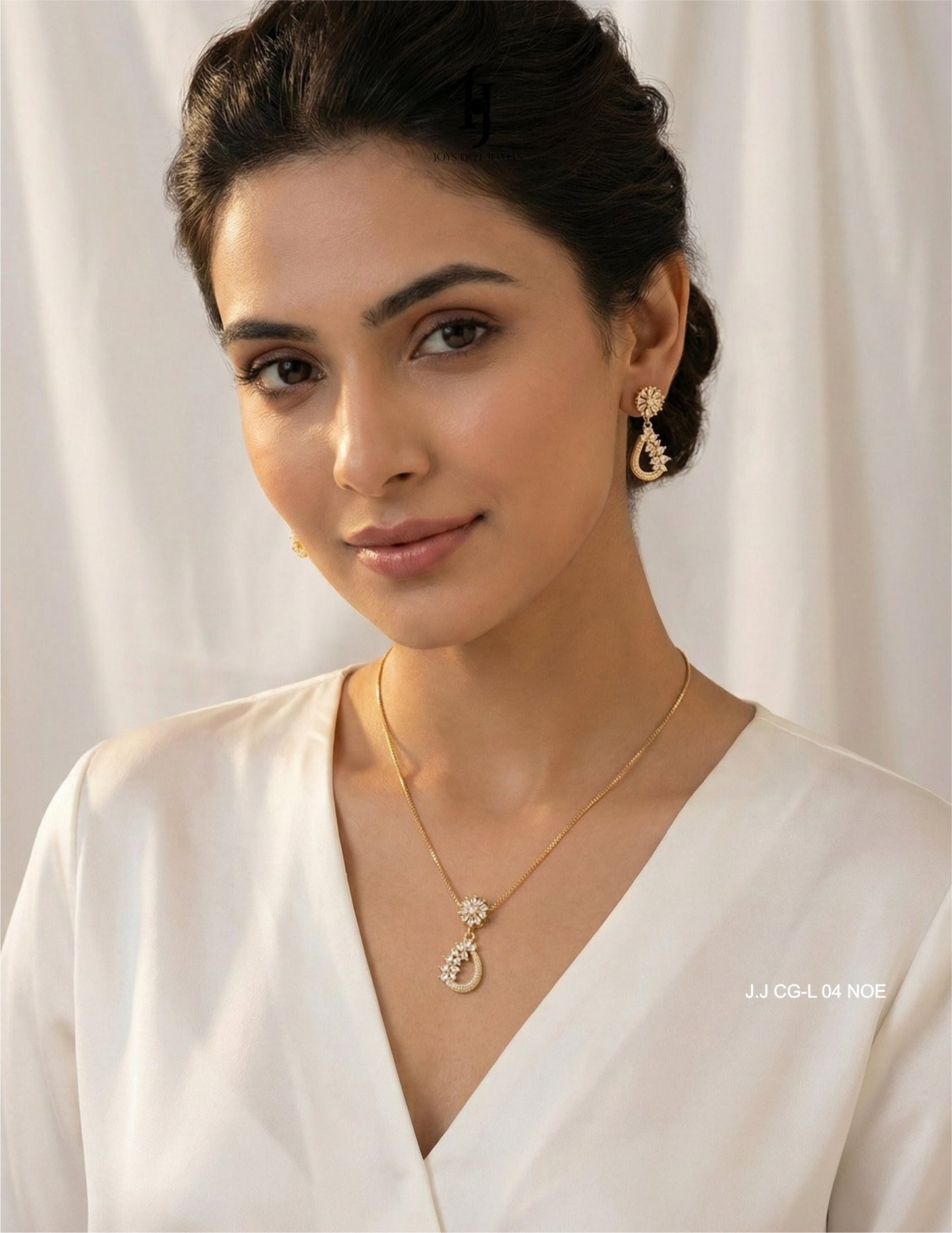 Flower Drop Locket Set